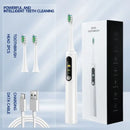 Intelligent Magnetic Suspension Ultrasonic Electric Toothbrush Rechargeable Soft Bristles Waterproof Screen / Visualization DIY