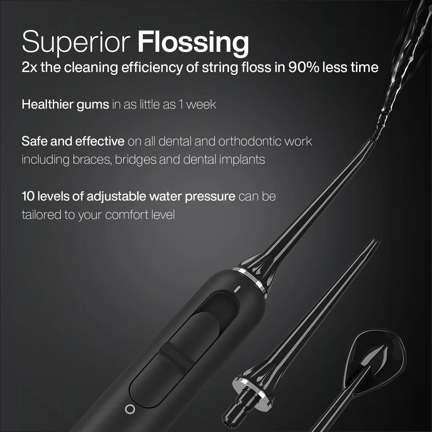 PRO Set, 2-In-1 Ultrasonic Electric Toothbrush & Water Flosser