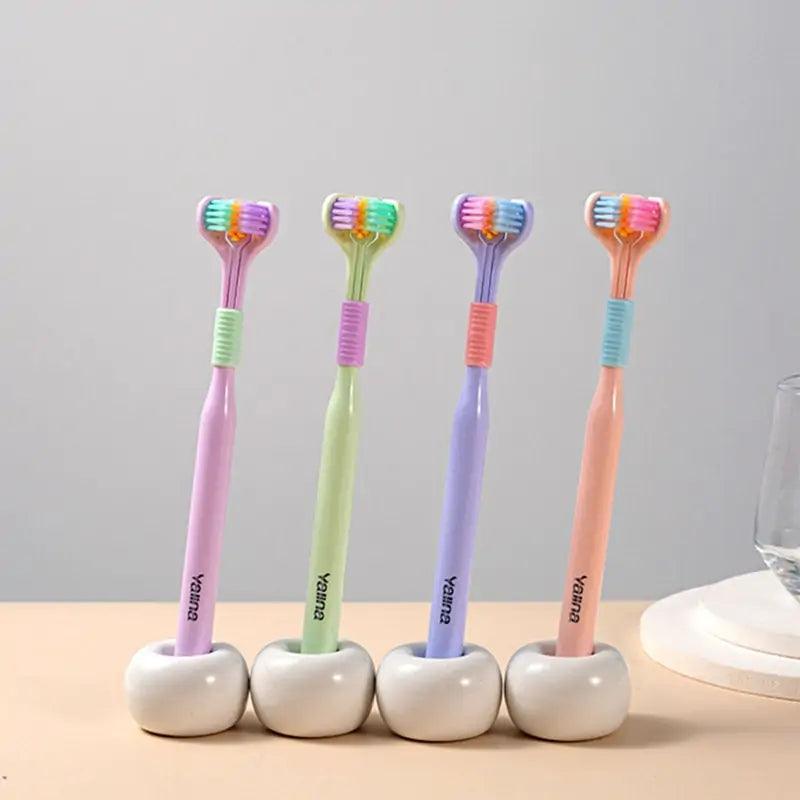 3 Sided kids Toothbrush