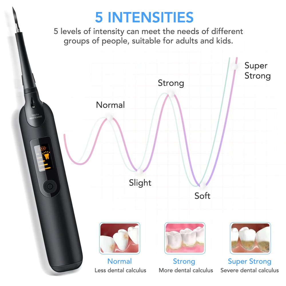 LED Electric Sonic Scaler Toothbrush Set Stains Dental Calculus Remover Tooth Cleaner Teeth Whitening Oral Irrigation Care Tools