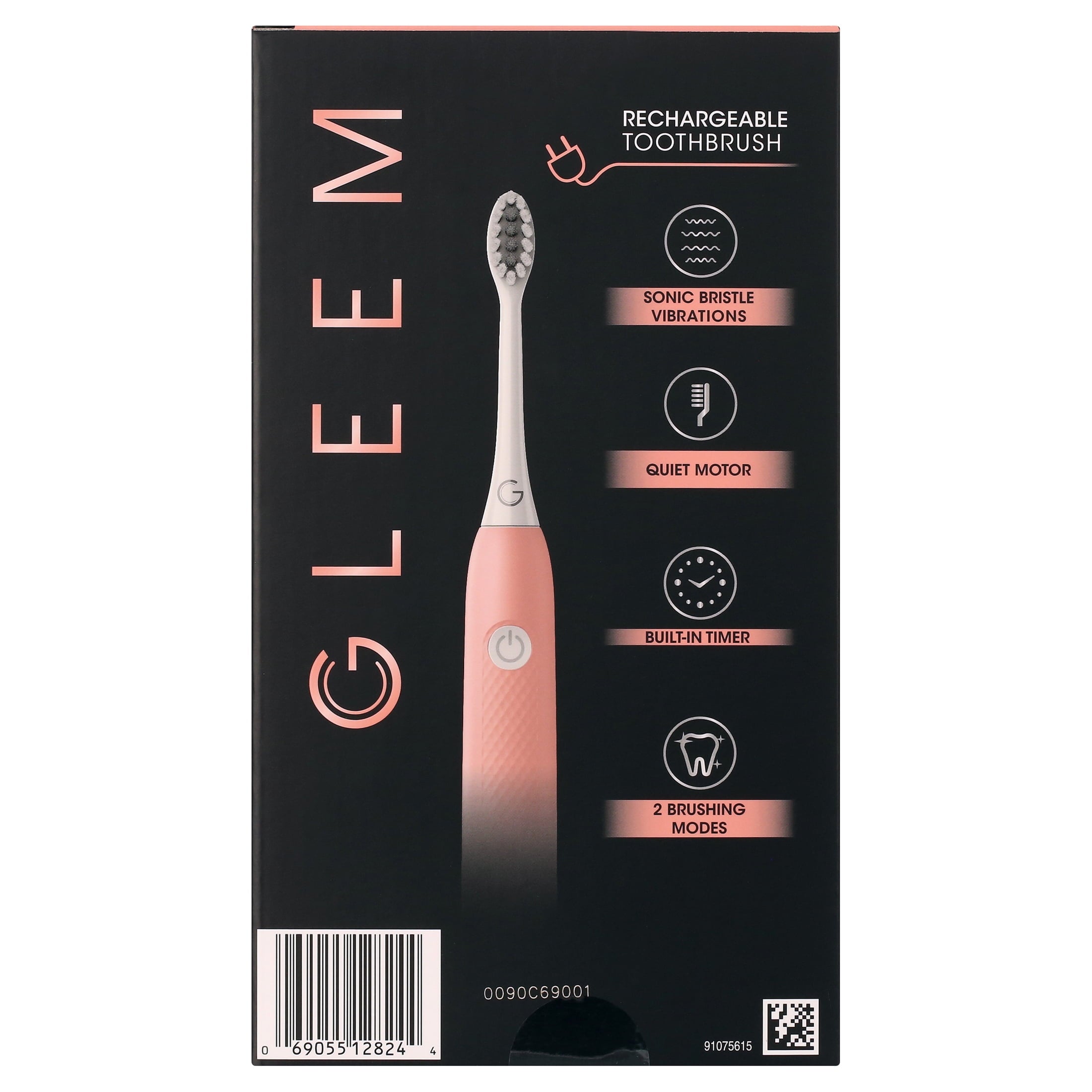 Rechargeable Electric Toothbrush, Soft, Coral, 1 Ct