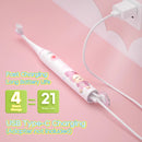 Sonic Electric Toothbrush Upgraded Kid Safety Automatic Toothbrush USB Rechargeable with 2 Pcs Replacement Brush Head SK3