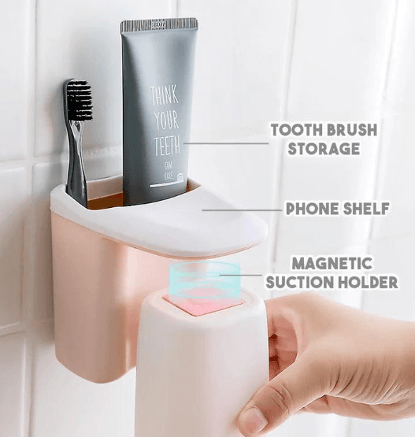 Toothbrush wall mount with Cup