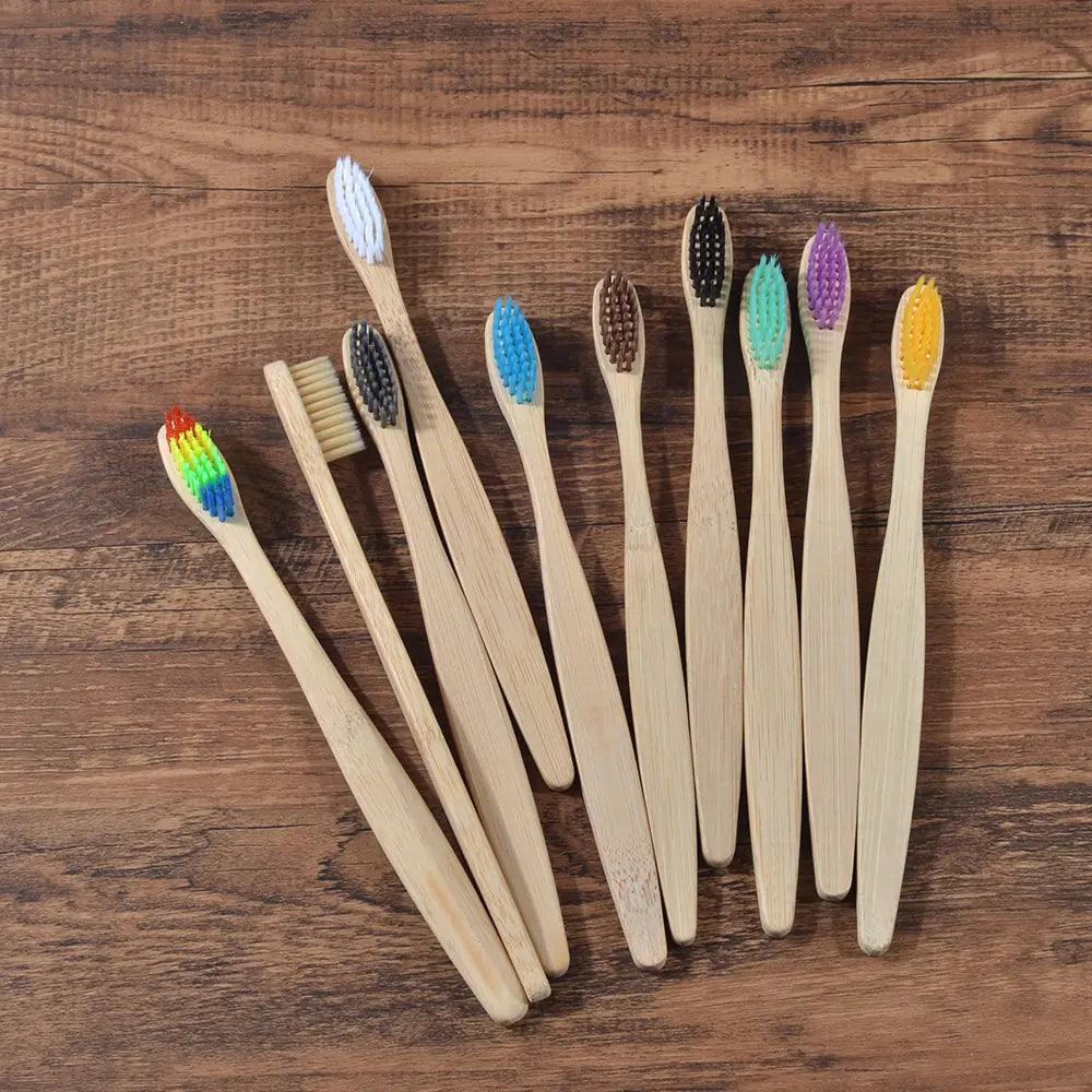 Colorful Toothbrush Natural Bamboo - Oral Agency