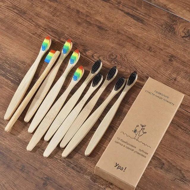 Colorful Toothbrush Natural Bamboo - Oral Agency