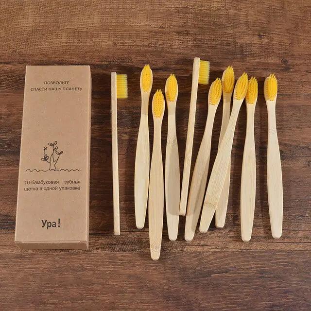 Colorful Toothbrush Natural Bamboo - Oral Agency