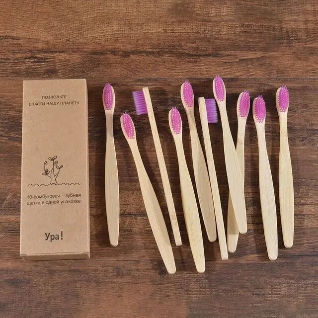 Colorful Toothbrush Natural Bamboo - Oral Agency