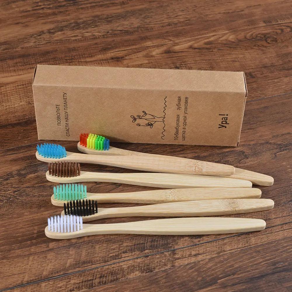 Colorful Toothbrush Natural Bamboo - Oral Agency