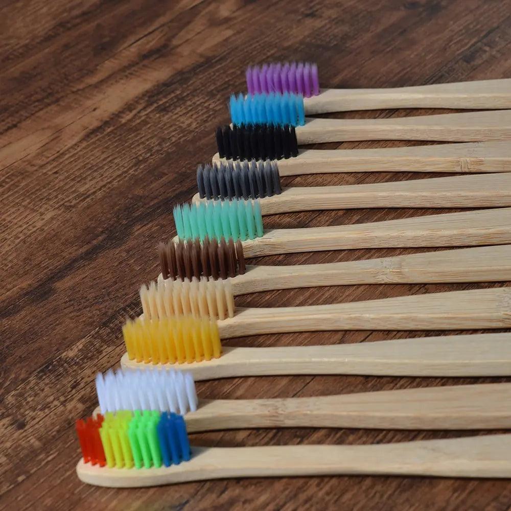 Colorful Toothbrush Natural Bamboo - Oral Agency