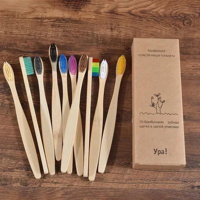 Colorful Toothbrush Natural Bamboo - Oral Agency